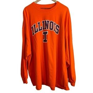 Fanatics Men’s Long Sleeve Orange  Illinois Shirt